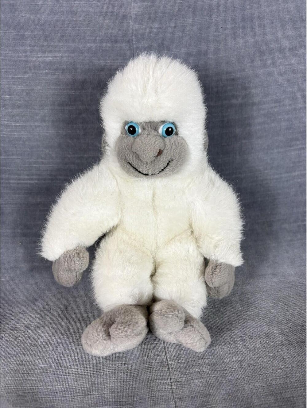 Sears Zeke O'Connor ©1994 Yeti White Fur Plush 9" Big Foot Blue Eyes